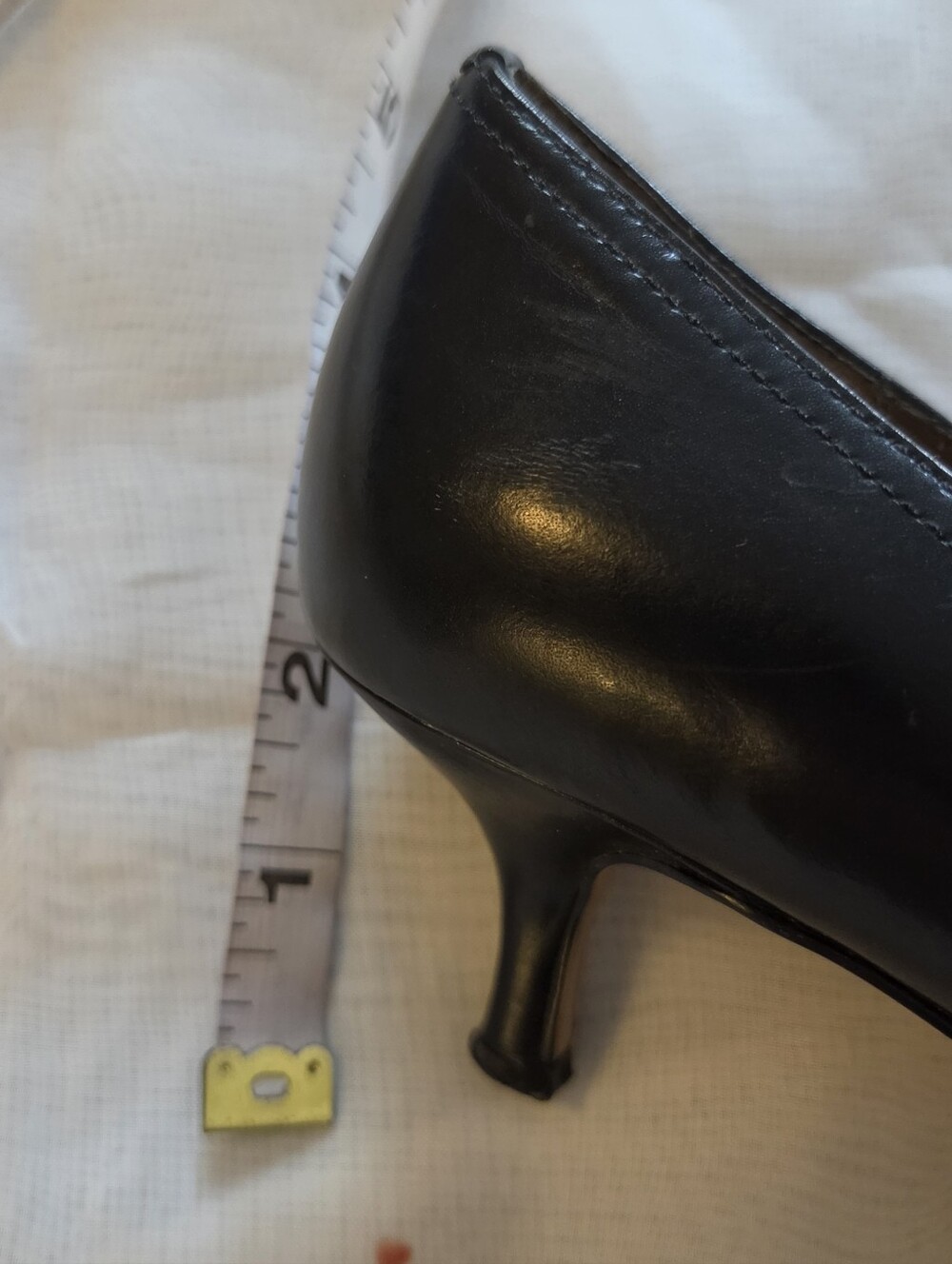 AK Anne Klein Pointed Toe Kitten Heel Loafer Pumps, 8M 90s Goth Whimsigoth Black - Picture 5 of 11